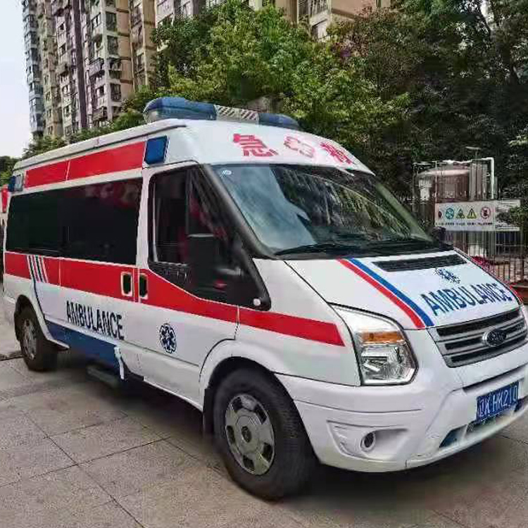 广德长途救护车护送病人返乡